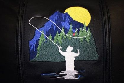 Fisherman-Fly Logo Panel (Logo Panel Size: 24" Panel for Xpression Gaming Chair Only)
