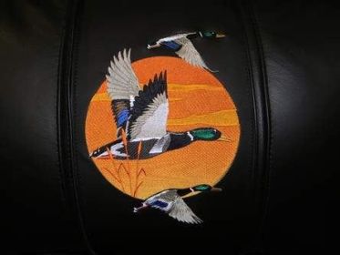 Mallards Flying Logo Panel (Logo Panel Size: 30" Panel For All Other Chairs)