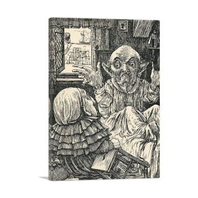 Hunting Of The Snark Plate 5 (Type: Standard Framed Canvas Print, size: 28" x 20" / 70cm x 50cm (approx))