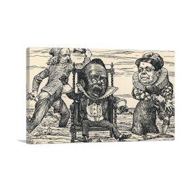 9'th Original Illustrations To Hunting Of The Snark (Type: Standard Framed Canvas Print, size: 40" x 26" / 100cm x 65cm (approx))