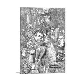 The Hunting Of The Snark (Type: Standard Framed Canvas Print, size: 16" x 12" / 42cm x 30cm (approx))